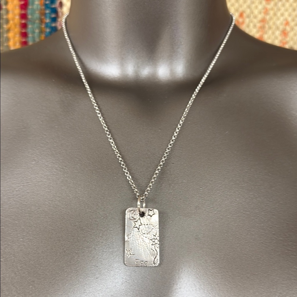 Jes MaHarry Sterling Silver “Live a life you love” necklace. New in box.
